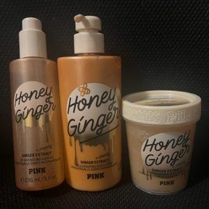New- Victoria Secret Pink- Honey Ginger Bundle